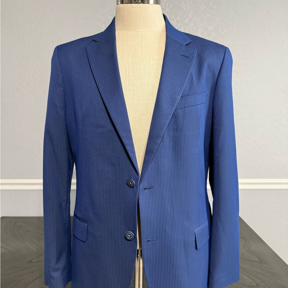 Nautica Classic Navy Pinstripe 2Pc Suit